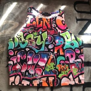 Graffiti Crop-Top